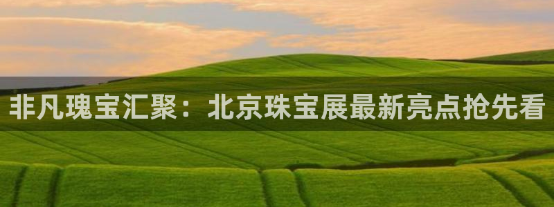 新宝5平台咋样：非凡瑰宝汇聚：北京珠宝展最新亮点抢先看