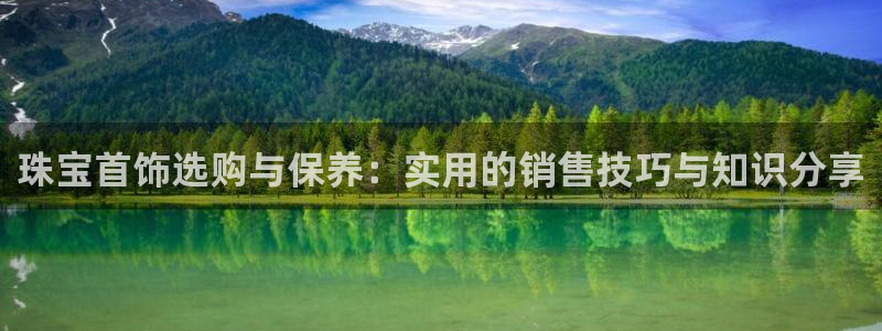 新宝5娱乐方：珠宝首饰选购与保养：实用的销售技巧与知识分享