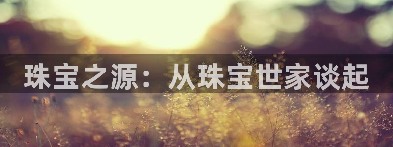 新宝5平台登录下载软件：珠宝之源：从珠宝世家谈起