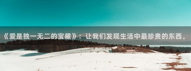 新宝5开好：《爱是独一无二的宝藏》：让我们发现生活中最珍贵的东西。