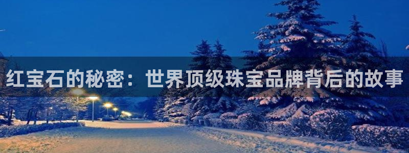 新宝5注册平台：红宝石的秘密：世界顶级珠宝品牌背后的故事