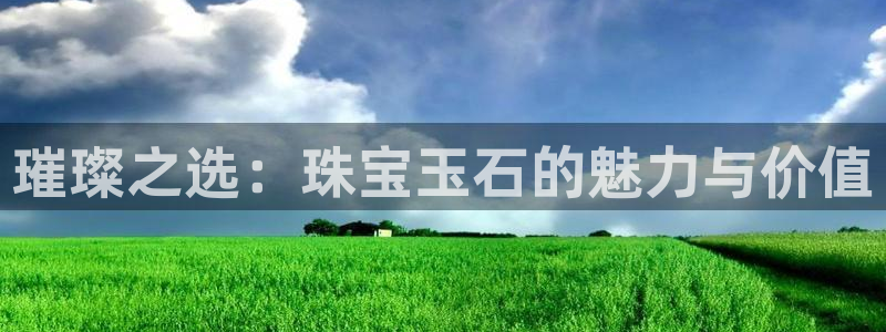 新宝5娱乐招商：璀璨之选：珠宝玉石的魅力与价值