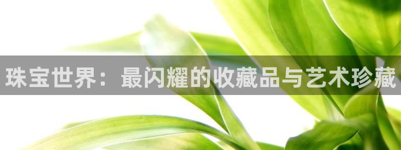 新宝5网：珠宝世界：最闪耀的收藏品与艺术珍藏